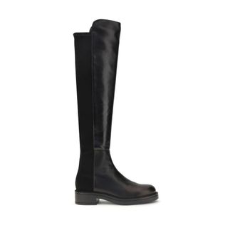 Stuart Weitzman Black Leather Over The Womens Knee