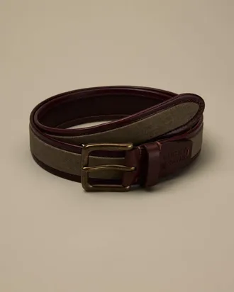 Lucky Brand Leather Canvas Belt