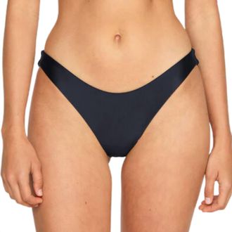 Mikoh Swimwear Womens Zuma Two Bottom In Noir