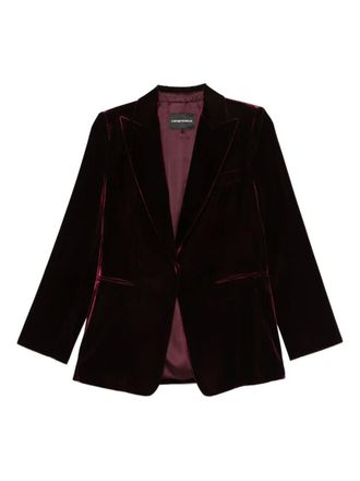 Emporio Armani Pocket velvet jacket - Red