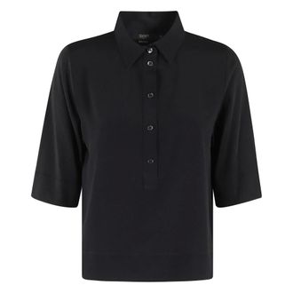 Seventy Polo Shirts, female, Black, Size: XS Classic Polo Knitwear in Black