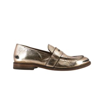 Moma Mocassins van leer - Dames - Loafers - Roze - 37 1/2 EU - Leer - Schoenen