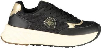 Blauer Leren Sneaker - Dames - Sneakers - Zwart - 36 EU - Leer - Schoenen