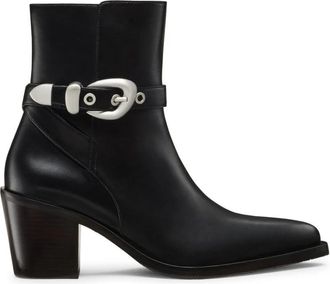 Stuart Weitzman Maven Western Bootie - Dames - Cowboylaarzen - Zwart - 35 1/2 EU - Schoenen