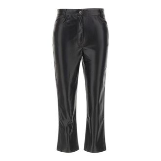 Andamane Leather Broeken - Dames - Vrijetijds broeken - Zwart - M - Broeken