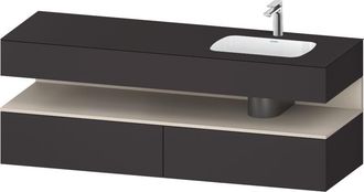 Duravit Qatego Lavabo Encastrado Con Base De Lavabo Consola, - Duravit