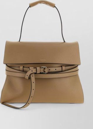 Moschino tie me buckle shoulder bag adjustable strap