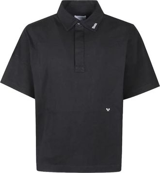 Rhude Polo Relaxed Fit - Heren - Polos - Zwart - M - Katoen - Tops