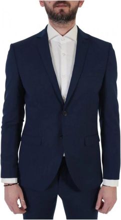 Selected Suits - Heren - Business blazers - Blauw - L - Kostuums