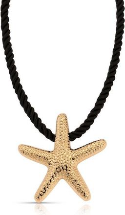 Ettika Starfish Pendant Necklace in Black at Nordstrom