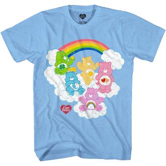 Mad Engine Care Bears T-Shirt - Classic Care Bears Distressed Look Shirt for Men or Women, Heather Light Blue, XX-Large