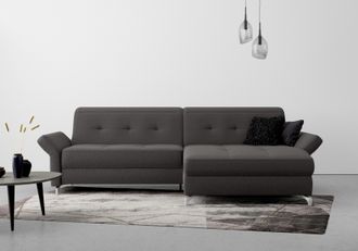 Inosign Ecksofa »Maredo L-Form« Federkern, wahlweise auch mit Kopfteil- und Armlehnverstellung