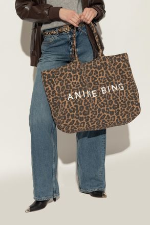 Anine Bing Shopper Bag Leo, Womens, Brown