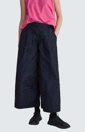 Luukaa D'Celli Nova Wide-Leg Pants in Navy at Nordstrom, Size 10