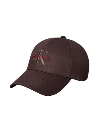 Calvin Klein Baseball Cap CALVIN KLEIN, Herren, rich braun, Web, Baumwolle, unifarben, Caps Baseball Cap, mit Markenlogo