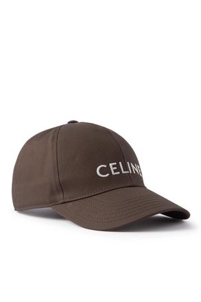 Celine Logo-Embroidered Cotton-Gabardine Baseball Cap
