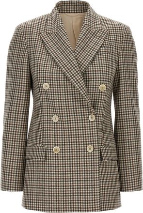 Brunello Cucinelli Blazer Check Monile