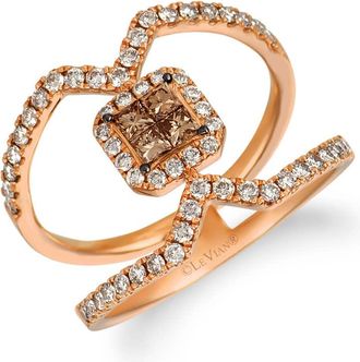 Le Vian Ladies Nude Palette Rings set in 14K Strawberry Gold