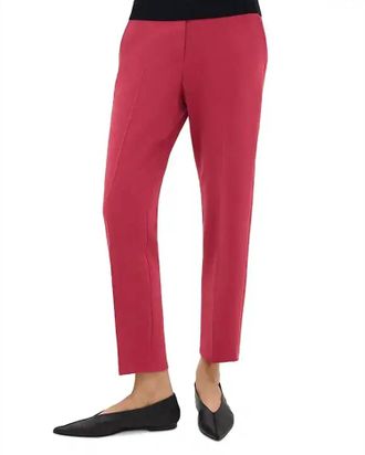 Theory Treeca Pull On Modern Crepe Pants In Deep Rose