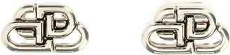 Balenciaga Silver BB Stud Earrings