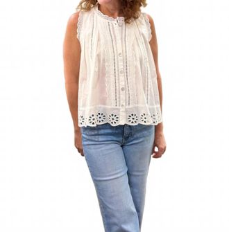 Dylan Malia Sleeveless Top In White