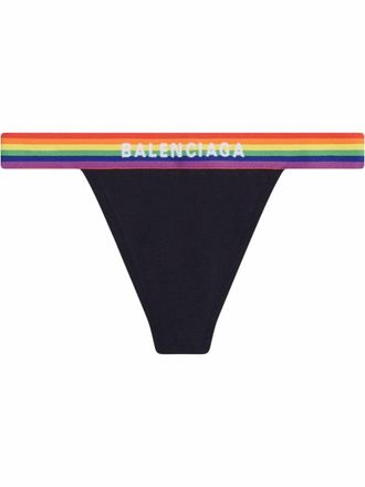 Balenciaga Pride sporty thong - Black