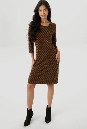 Aniston Jerseykleid mit schöner Oberflächenstruktur und Wellenmusterung - NEUE KOLLEKTION