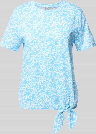 Tom Tailor Denim Regular Fit T-Shirt mit Knoten Detail in Hellblau, Gr&ouml;&szlig;e XS