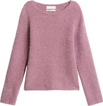 Marc O'Polo Pullover in maglia boucl&eacute; - - Knitwear - Donna - Rosa - XS