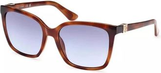 Guess Vierkante Zonnebril met Blauwe Glazen - Dames - Zonnebrillen - Bruin - ONE Size - Accessoires