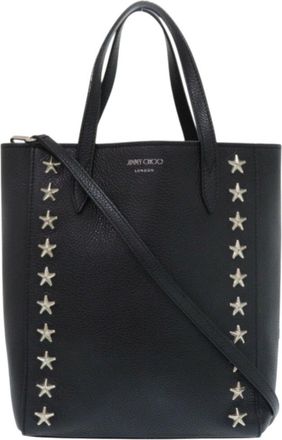 Jimmy Choo London Leather Tote Bag (Pre-Owned)