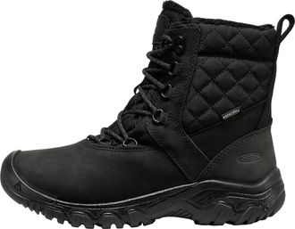 Keen Winterstiefel KEEN GRETA BOOT II WP, Damen, Gr. 37,5, schwarz, Leder, Textil, Schuhe Winterstiefel, Snowboots, Winterboots, Winterschuhe, wasserdicht,