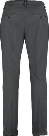 Dondup Mens Gaubert Stretch Cotton Trousers Grey Elastane