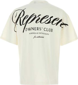 Represent Mens Owners Club T-Shirt White Cotton