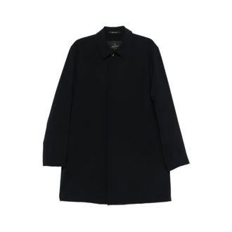 Montecore Single-Breasted Coats, male, Blue, Size: 2XL Single-Breasted Coat