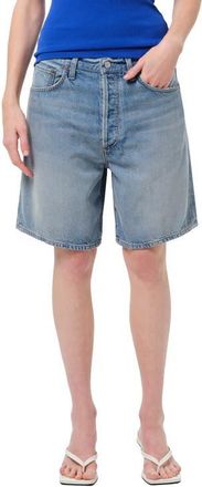 A Gold E Indra Long Denim Shorts in Reset at Nordstrom, Size 23