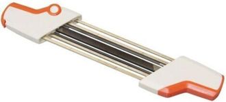 OEM Aff&ucirc;teur Cha&icirc;ne Tron&ccedil;onneuse - Lime Ronde 4,0 Mm Et Lime Plate - Compatible Cha&icirc;nes 3/8p - Poign&eacute;e Ergonomique - 1 Pi&egrave;ce