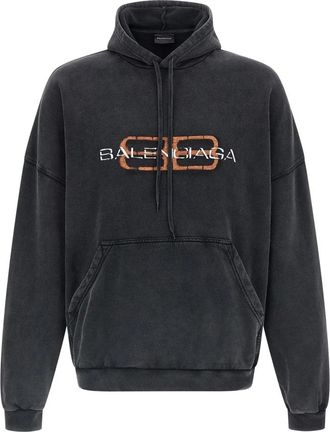 Balenciaga Sweaters - Heren - Hoodies - Zwart - XS - Katoen - Hoodies & sweatvesten