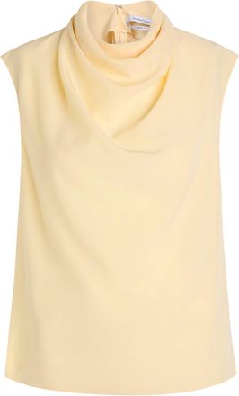 Another Tomorrow Draped Silk top - Beige - 38 (UK6 / XS)
