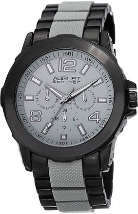 August Steiner Grey Mens Watch AS8114GY