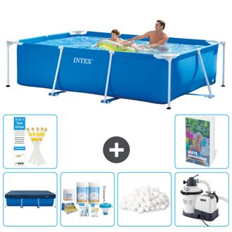 Intex Piscina Con Estructura Rectangular - 260x160x65 Cm - 7-piezas S15