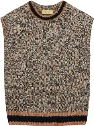 Momoni Truien & Vesten, Dames, Beige, S, Round-neck Truien