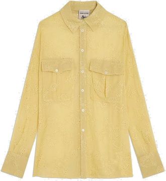 Semicouture Tiffany Shirt - Dames - Overhemden - Geel - XS - Overhemden