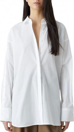 Closed Womens Organic Cotton Poplin Blouse In White