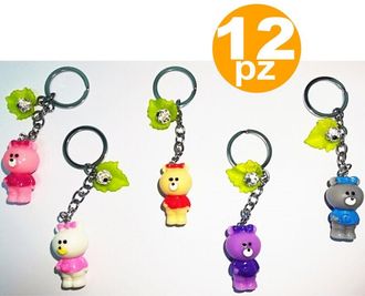 Trade Shop Trade Shop - Set Bomboniere Portachiavi Orsetti Cuore Love Primo Compleanno 18 Anni Comunione