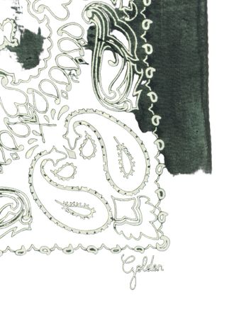 Golden Goose Womens Bicolor Silk Foulard Accessory