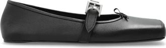 Balenciaga Leren balletflats - Dames - Ballerinas - Zwart - 38 EU - Leer - Schoenen