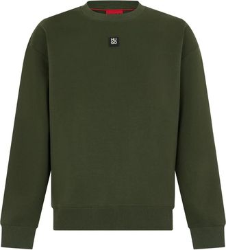 HUGO BOSS Dettil Crewneck Sweatshirt - Heren - Sweatshirts - Groen - XL - Katoen - Hoodies & sweatvesten