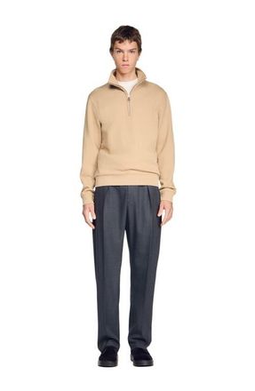 Sandro Cotton sweatshirt in Cappucino at Nordstrom, Size Xx-Large