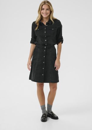 Cream Denim rok CRUniforma A-shape black